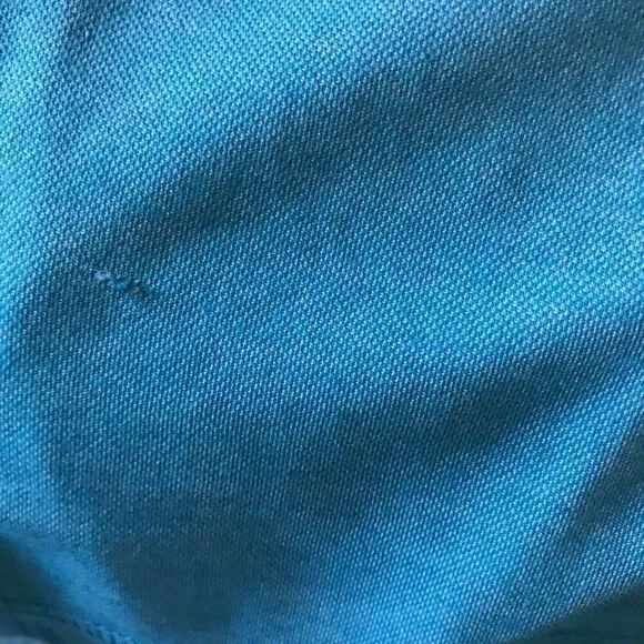 Tommy Bahama turquoise blue golf shirt Men’s SZ Medium New with tags FLAW - Picture 7 of 7